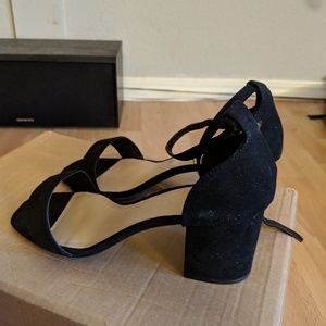 New Look Wide Fit Low Block Heel Square Toe Sandal